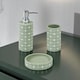 image 8 of Showerdrape Mosaica Pistachio Green 3 Piece Bathroom Accessory Set