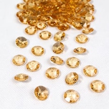 Gold 12mm Round Diamonds Premium Table Gems 28g