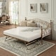 image 2 of Essendon Vintage Living Room Bedroom Brass Metal Day Bed w Trundle (Single)
