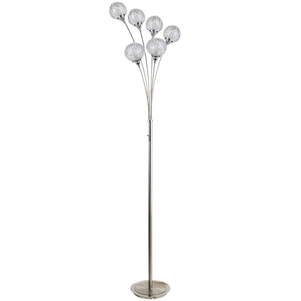 Orinoco 180cm Polished Chrome Floor Lamp
