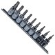 image 1 of 3/8" drive Torx / Star Plus Male Sockets TP10 - TP50 9pcs Set By Bergen