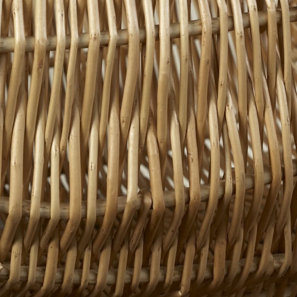 image 1 of Gondola Wicker Shopper Basket | Brown | Brown | One Size