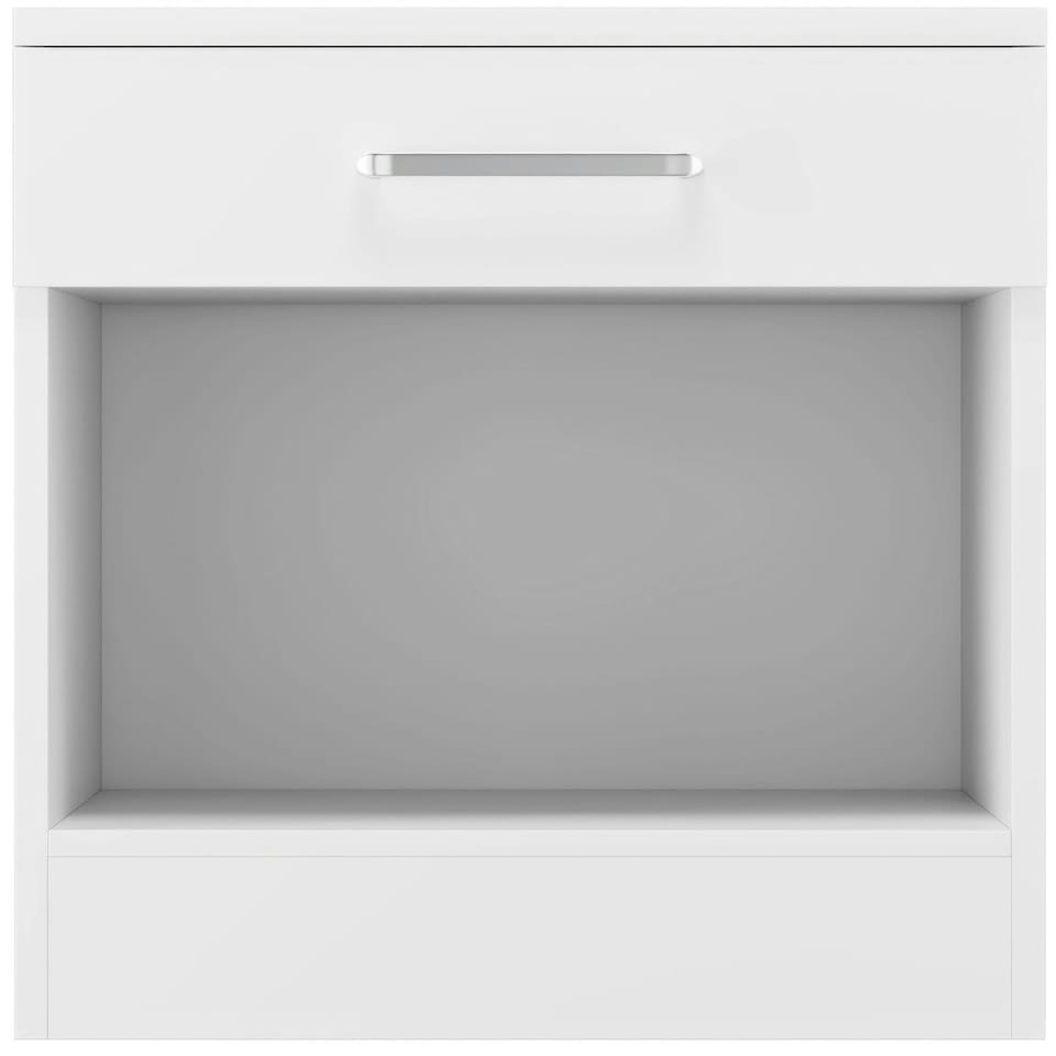image 1 of Dakota 1 Drawer Bedside White