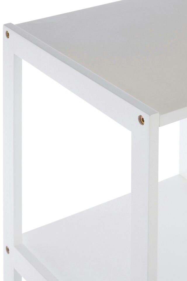 image 1 of Dara 3 Tier Rustic Bathroom Shelf | White