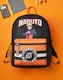 image 3 of Naruto Shippuden Boys Backpack | Black & Orange Rucksack with Adjustable Straps | Uzumaki Hokage Practical & Organised Luggage Sports School Bag For Kids | Anime Series Merchandise Gift | Black | Black