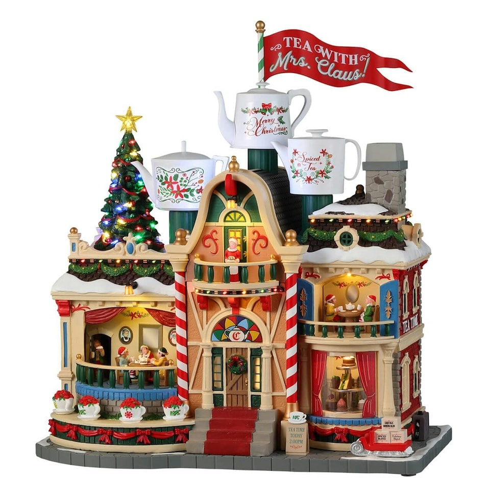 Lemax - Santa's Wonderland - Sights & Sounds: Tea with Mrs. Claus - (35018-UK) /Xmas