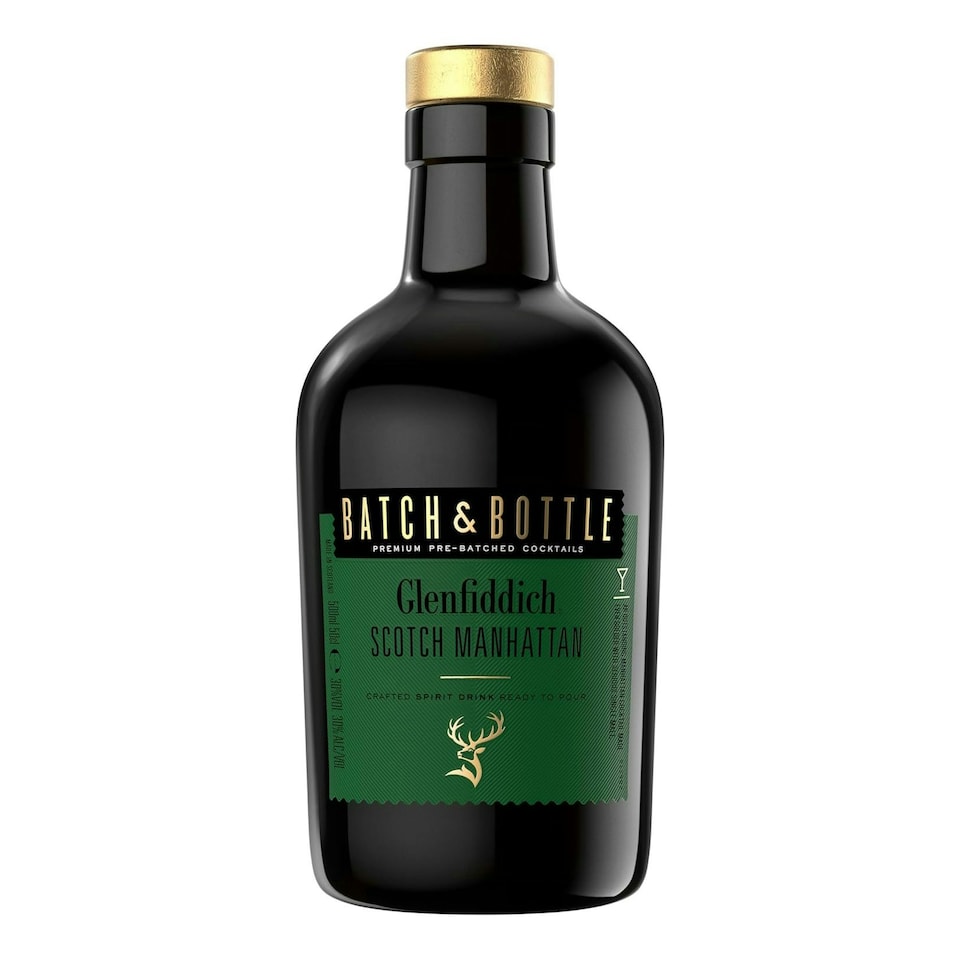 Batch & Bottle Glenfiddich Scotch Whisky Manhattan- Ready to Drink Cocktail 50cl