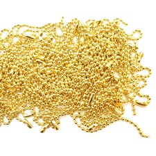 10cm Long Metal Ball Chain Extender for Label Tags - 100pcs