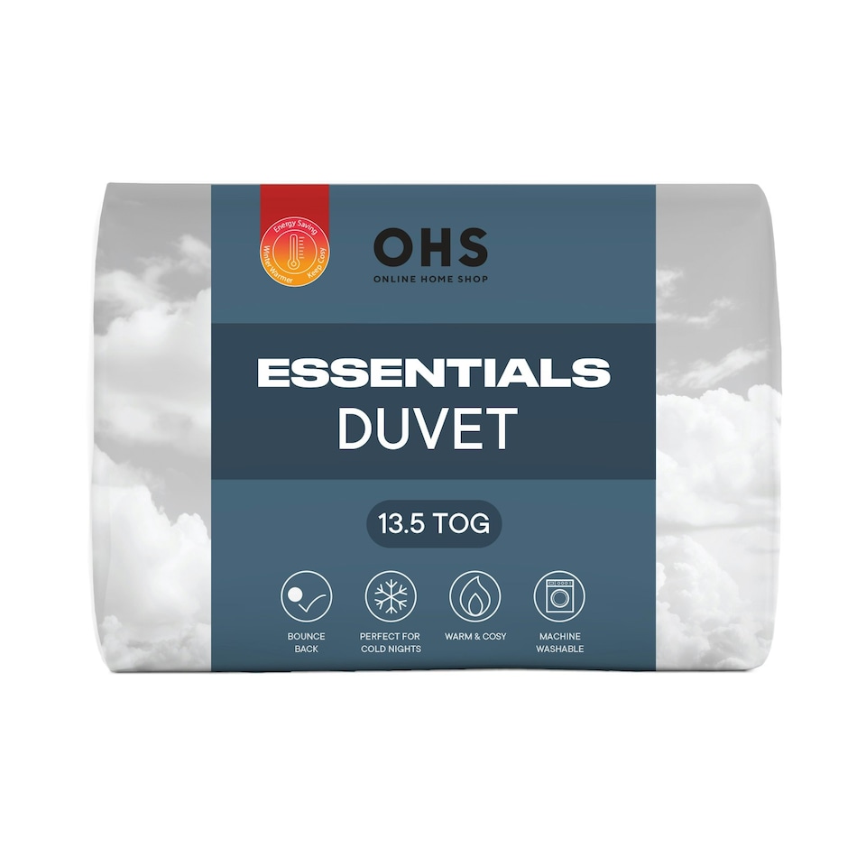 image 1 of OHS Winter Lightweight Anti-Allergy Breathable 13.5 Tog Quilt Duvet, King - White