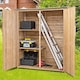 image 3 of COSTWAY 140 x 50 x 161CM Waterproof Outdoor Storage Shed