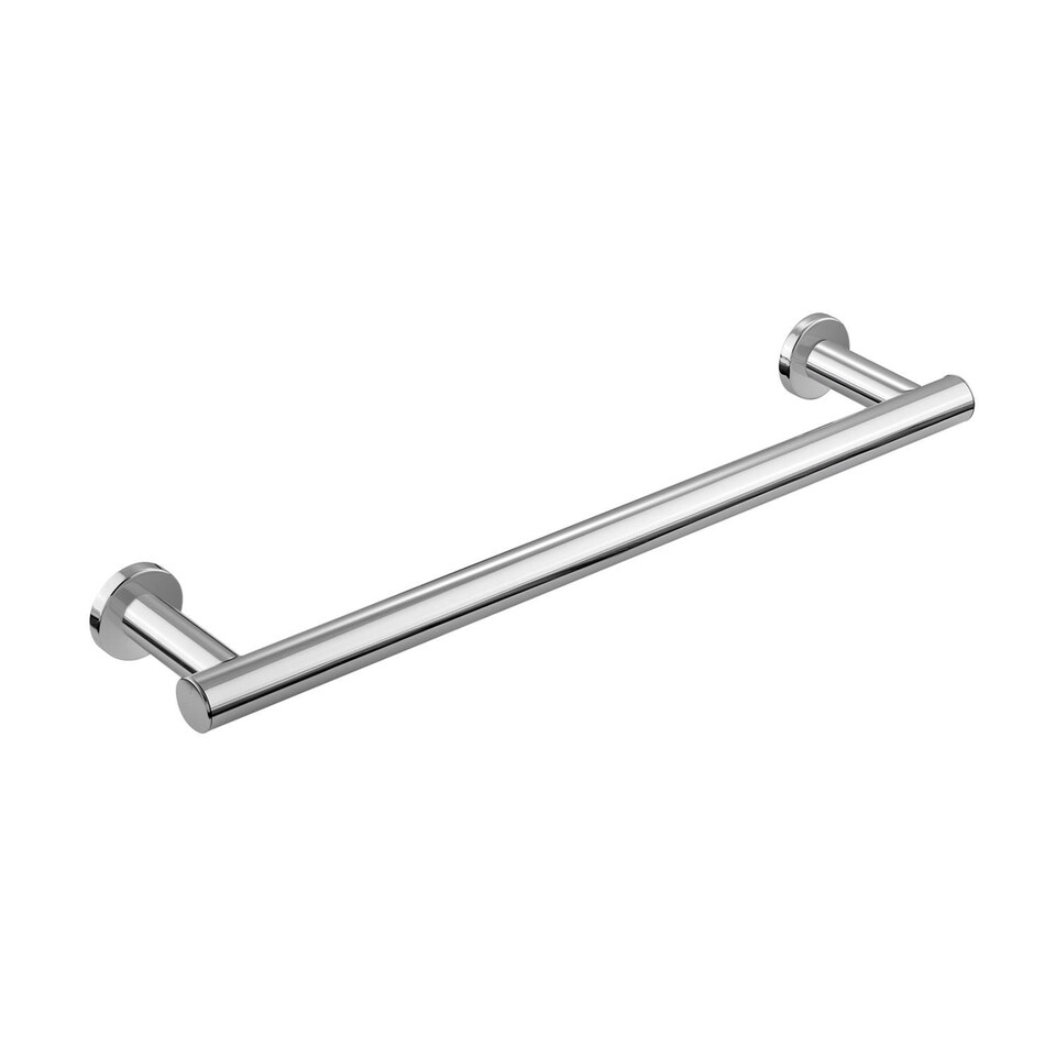 image 1 of Cosmic Wall Mounted Towel Rail Chrome Design & Round Shape Grey for Bathroom
