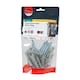 image 3 of Timco - Coach Screws & Nylon Plugs - Zinc (Size 8.0 x 100 - 12 Pieces)