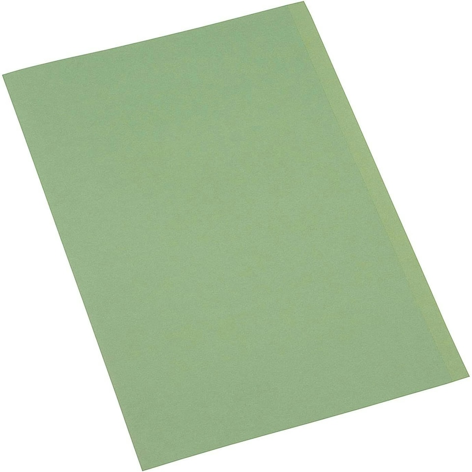 image 1 of Square Cut Folder Mediumweight 250gsm Foolscap Green (Pack of 100)