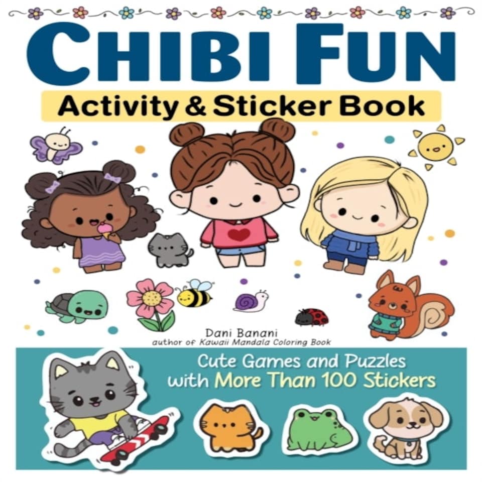 Chibi Fun Sticker Book Games & Puzzles