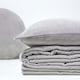 image 4 of Homescapes Light Grey Velvet Quilted Throw - 125 x 150 cm | Grey