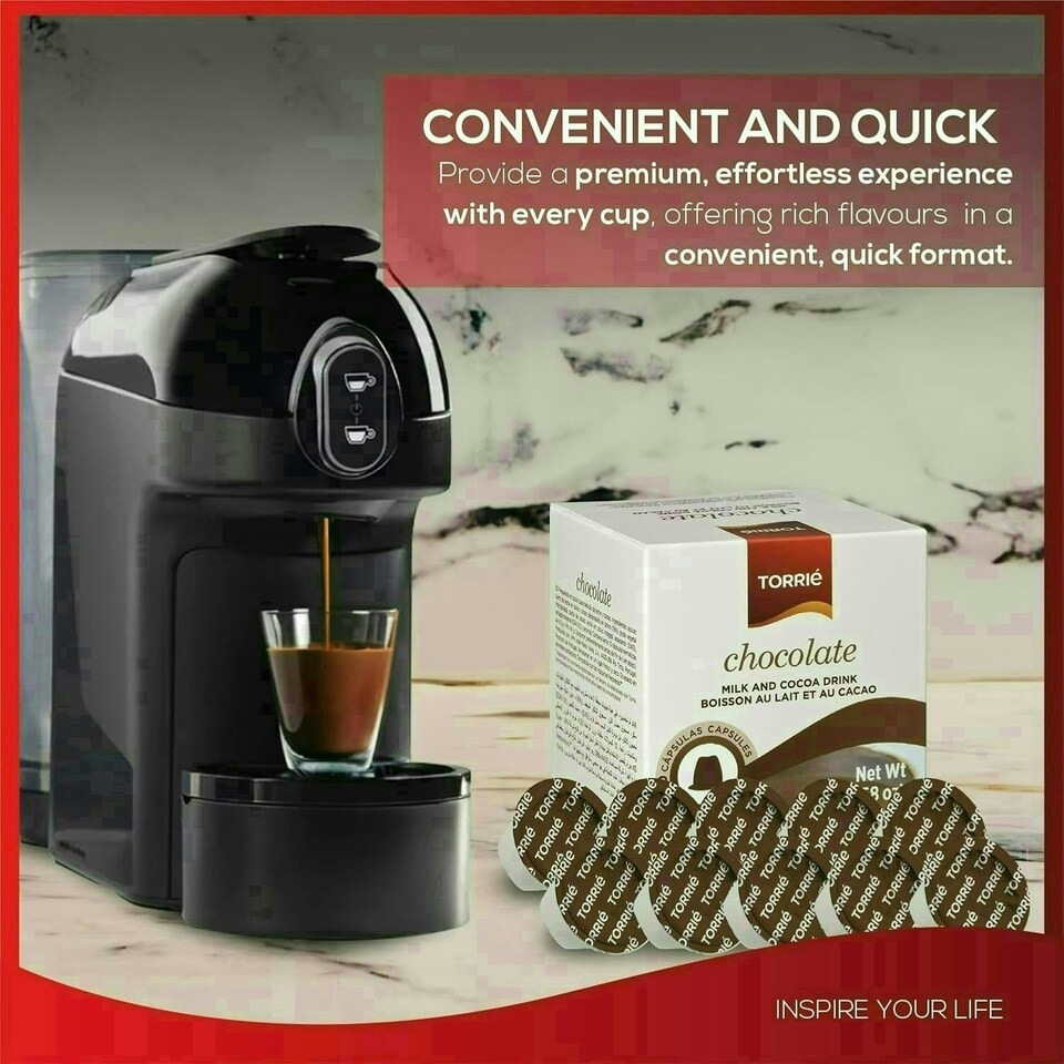 image 1 of Chocolate Nespresso ® Compatible Coffee Machine Capsules (30 Pods)