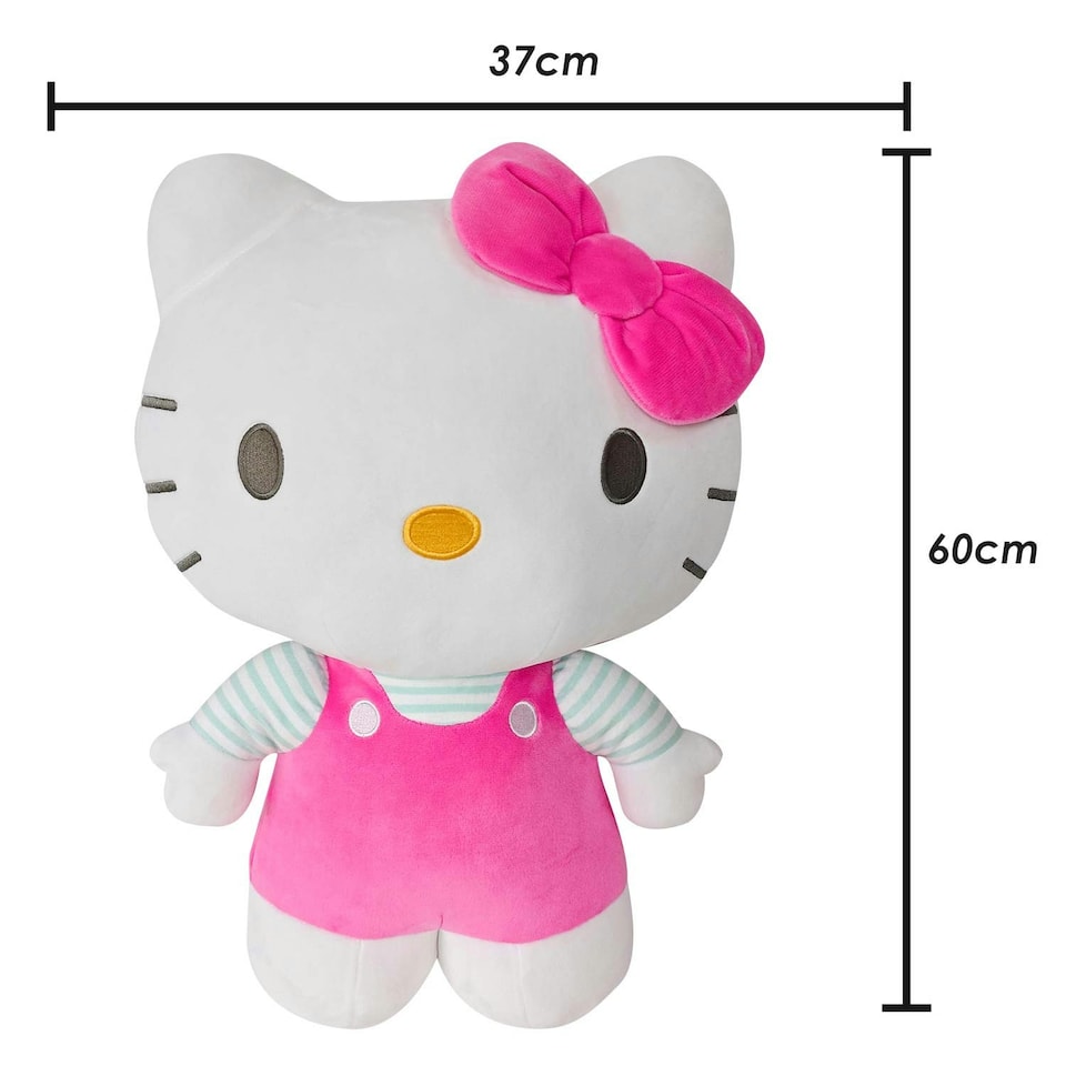 image 1 of Hello Kitty Soft Toy Large Plush Pink Cute Plush Huggable Cuddly 60cm Pink
