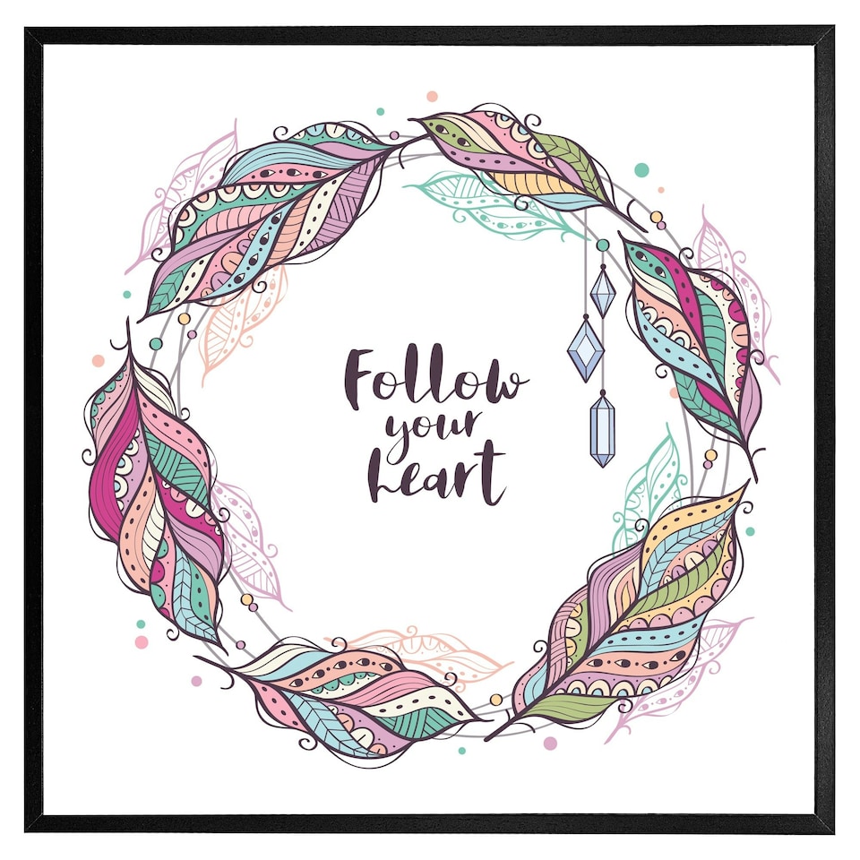 image 1 of Follow your heart (Picutre Frame) Brown | XL