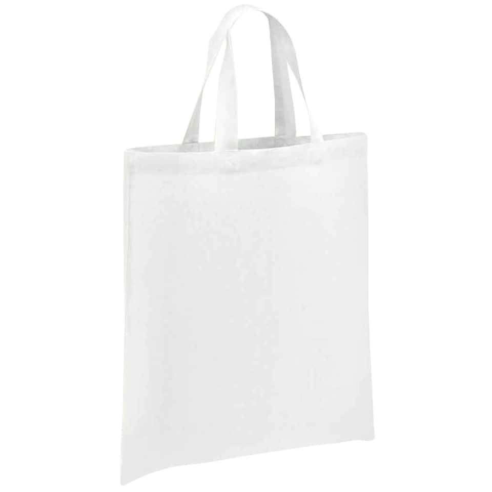Brand Lab Cotton Short Handle Shopper Bag - White - One Size White