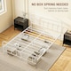 image 5 of HOMCOM 5ft Metal King Platform Bed Frame w/ Underbed Storage Headboard White