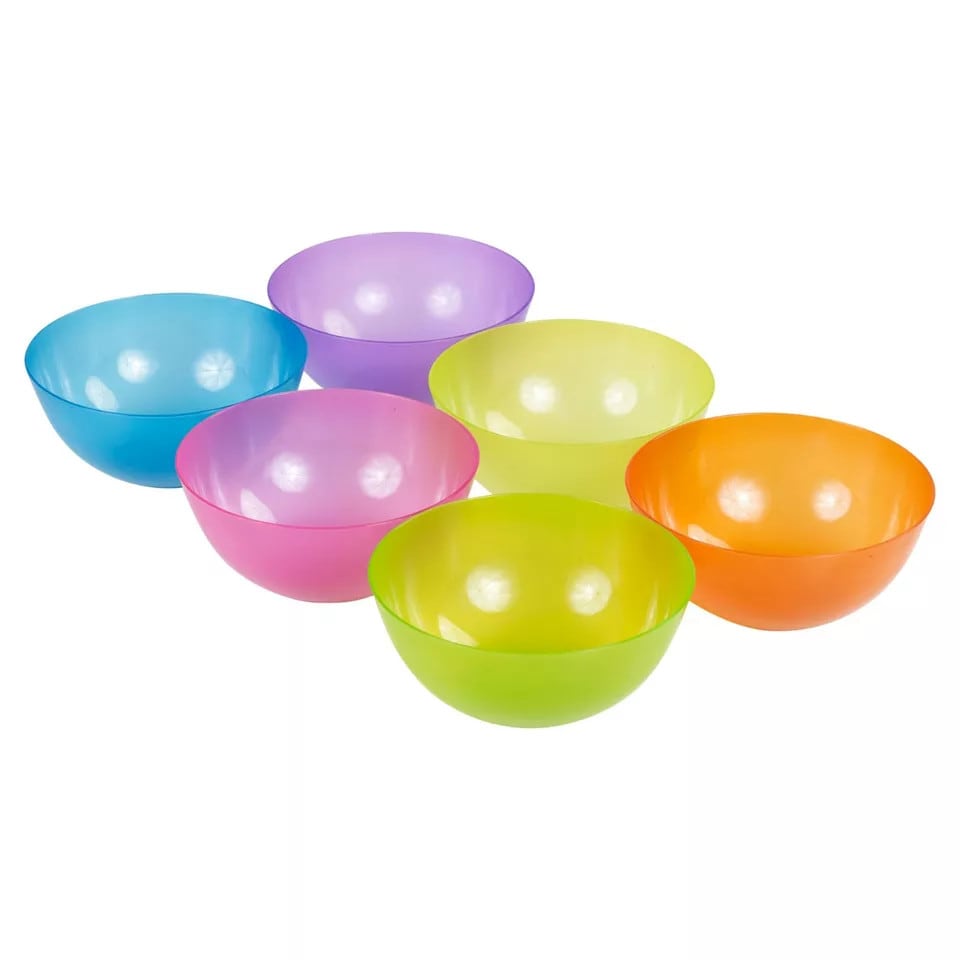 image 1 of 12Pc Kids Reusable Plastic Tableware Set
