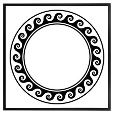 Decorative egyptian (Picture Frame) Black | XS