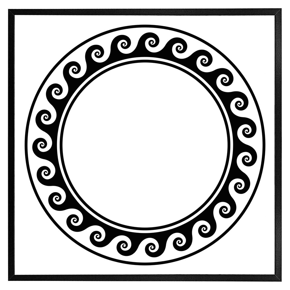 image 1 of Decorative egyptian (Picture Frame) Black | XS