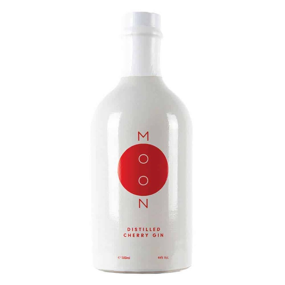 image 1 of Moon Cherry Gin Gift Pack - Cherry Infused Gin - 1x50cl Gin, 2x Moon Tumblers