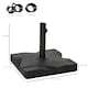 image 7 of Outsunny 20KG Square Patio Parasol Base, Fits Φ32mm,Φ38mm,Φ48mm Pole - Black