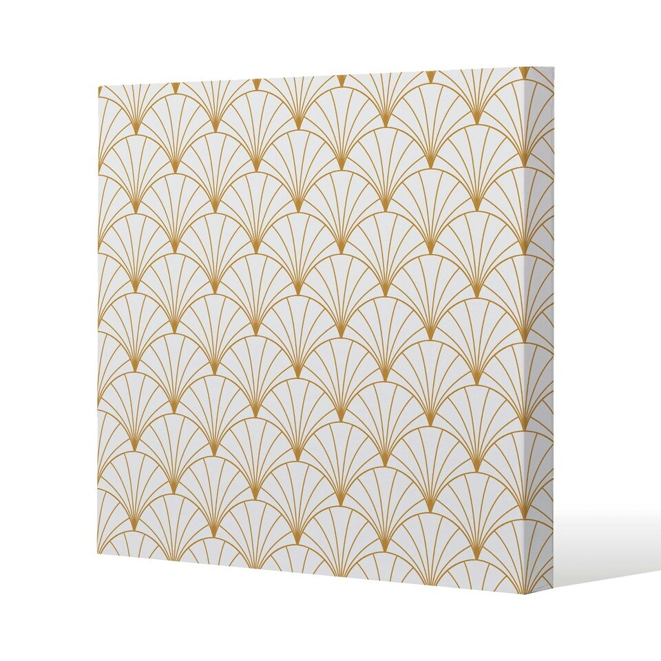 image 1 of Gold Shells (Canvas Print) 127 x 127 x 4cm