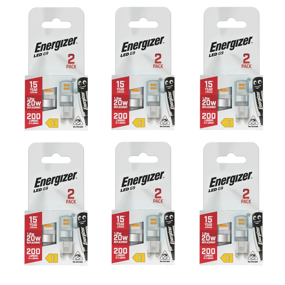 image 1 of Energizer LED G9 200lm 1.8W 6500K (Daylight) Light Bulb - Pack of 12