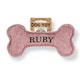image 1 of History & Heraldry Pre-Personalised Squeaky Bone Dog Toy - Ruby