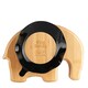 image 2 of Tiny Dining Children's Bamboo Suction Elephant Plate - Black | Black | Black