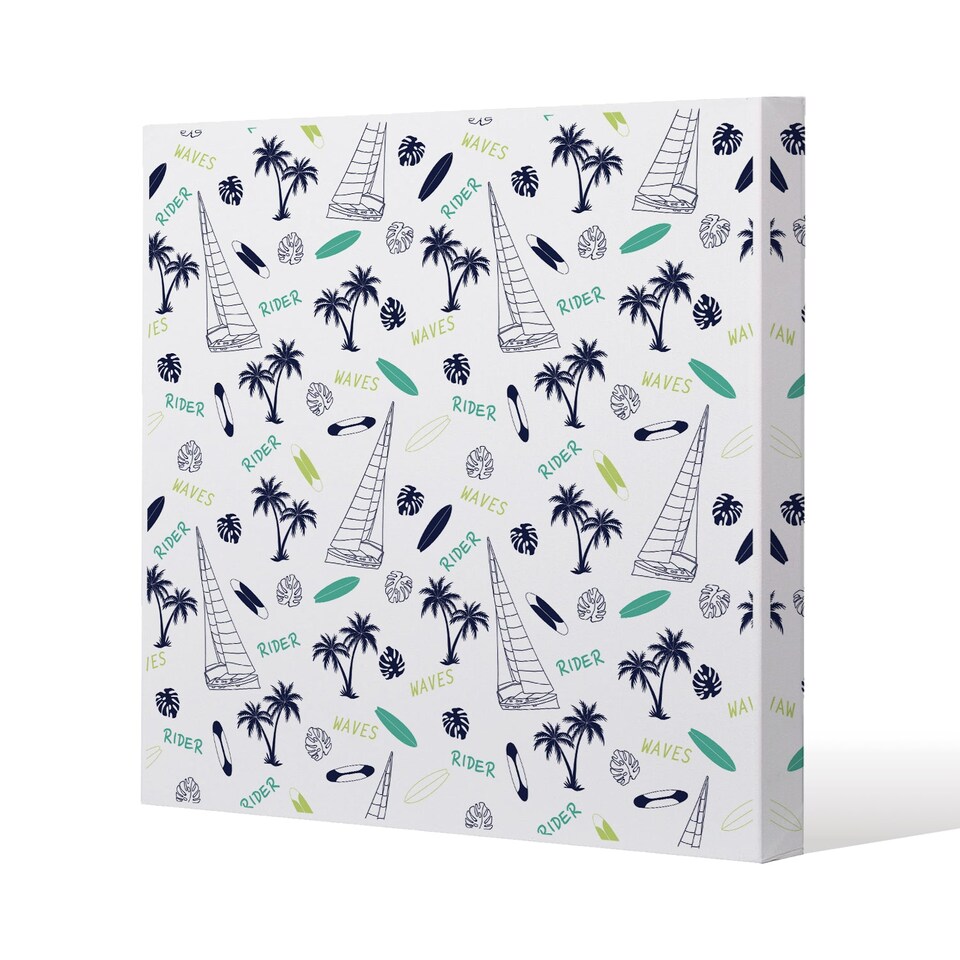 Waves Rider (Canvas Print) / 127 x 127 x 4cm | Multi