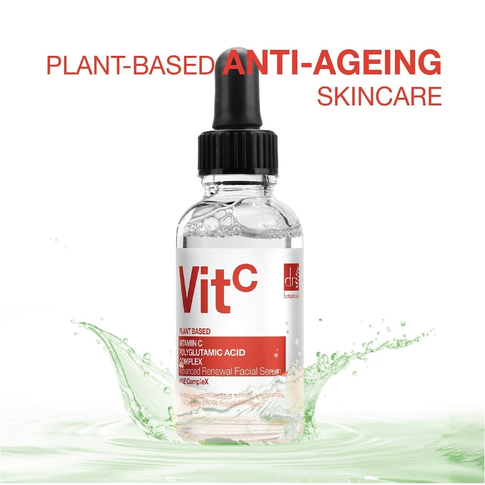 image 1 of Dr Botanicals Vitamin C 3% & Polyglutamic Acid Complex 1% & Brightening Facial Serum 30ml