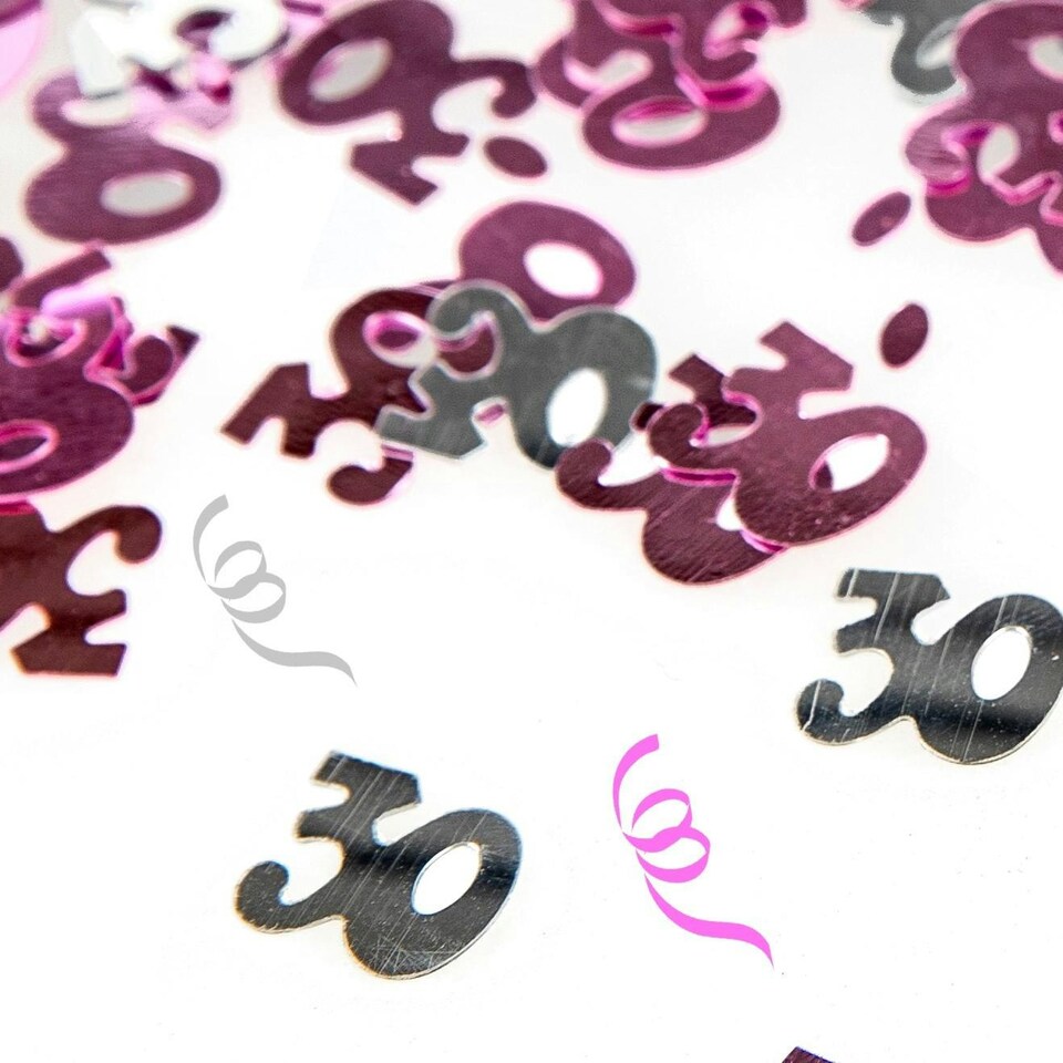 image 1 of 2 x 14g 30th Pink Happy Birthday Confetti