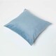 image 5 of Homescapes Blue Velvet Cushion - 45 x 45 cm Blue