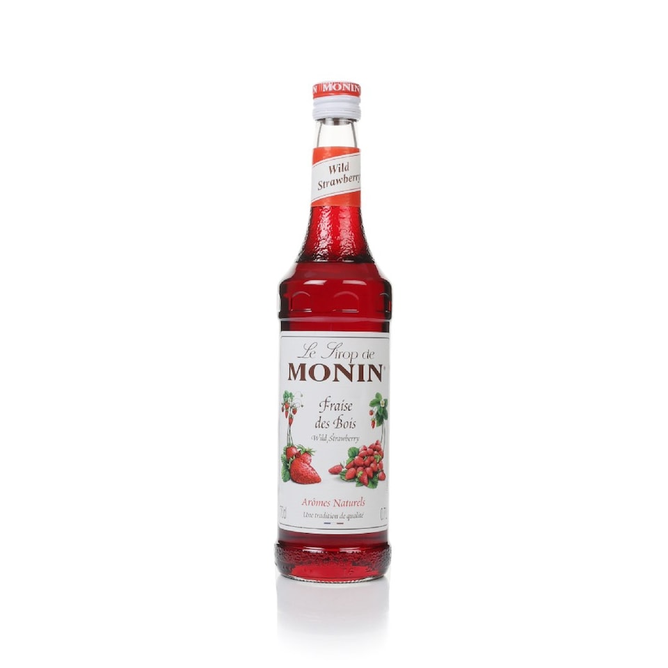 image 1 of Monin Wild Strawberry Syrup | Clear