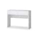 image 3 of Chic White High Gloss Dressing Table (2 Drawers) with Dressing Stool