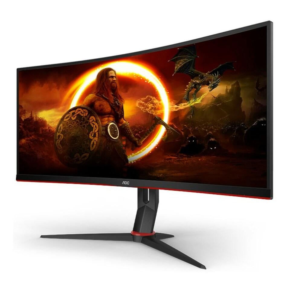 image 1 of AOC G2 CU34XP/BK 34" Curved UltraWide Quad HD 180Hz 1ms Height Adjustable Gaming Monitor