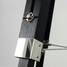 ValueLights Starboard Tripod Matte Black Floor Lamp and LED Bulb