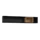 image 1 of High Rock Wall Shelf in Matt Black/Riviera Oak