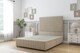 image 1 of Sloomy Madison Almond Coniston Divan Bed Base 2 Drawers Left Side With 26 Inch Strutted Headboard & 12 Inch Matching Footboard | Cream | Almond | Small Double | 1