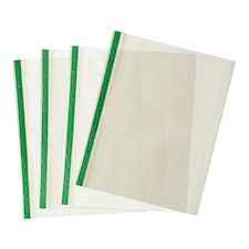 Pack of 500 A4 Premium Glass Clear Punched Pockets (90 Micron)