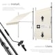 image 3 of Awning with hand crank - pressure fitted , height adjustable | Cream | beige | 150 x 180 cm | 1