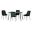 Black Marble/Emerald Green