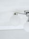 image 5 of ValueLights Jonah Polished Chrome 3 Arm Globe Ball Shade Flush Ceiling Light & Bulbs | Silver