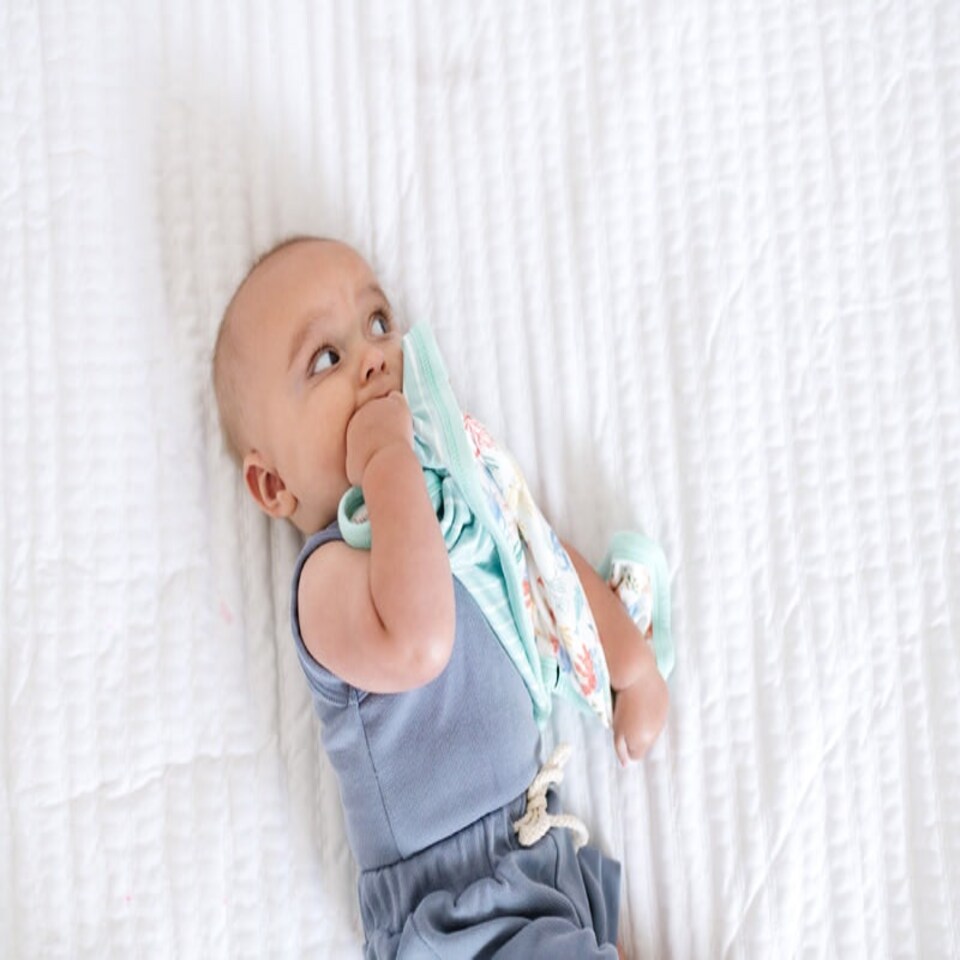 image 1 of Copper Pearl Lovey 3 Layer Comfort Blanket Nautical 2Pk