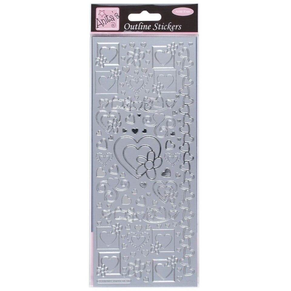 Outline Stickers - Hearts