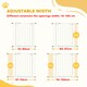 image 3 of PawHut Adjustable Safety Gate w/ 2 Extensions and Four Adjustable Screws, White